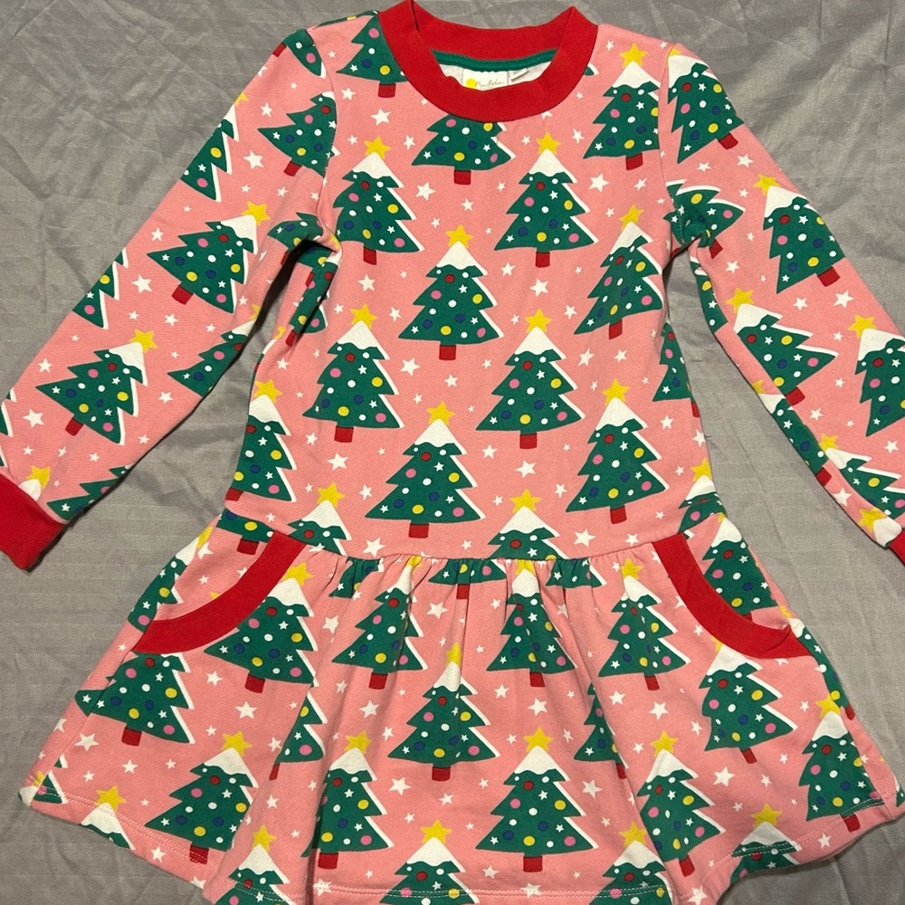 Christmas Tree Sweatshirt Dress